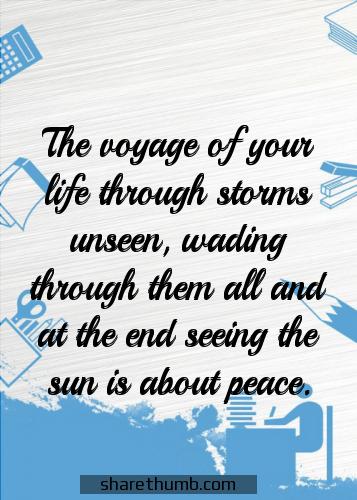 peaceful life short quotes